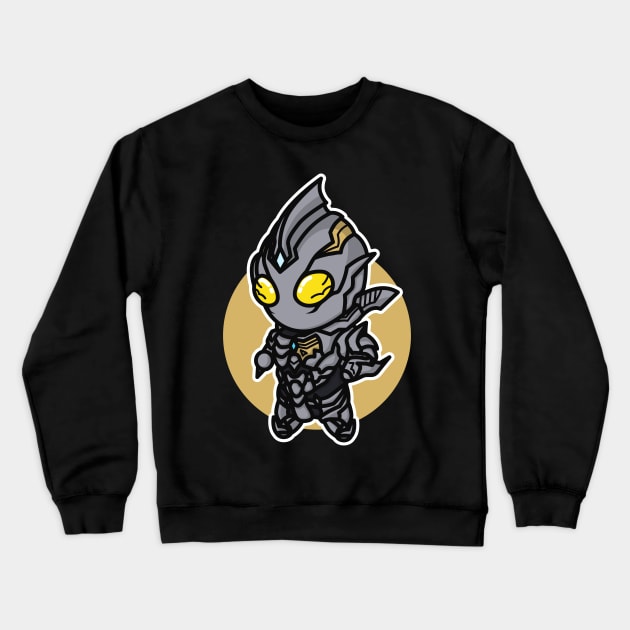 Ultraman Trigger Dark Chibi Style Kawaii Crewneck Sweatshirt by The Toku Verse